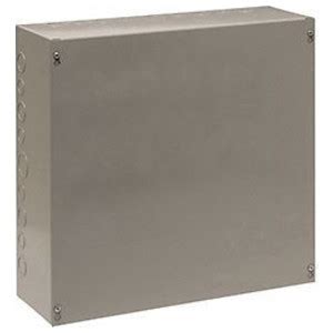 NEMA 1 Steel 6 x 6 x 4 in. Screw Cover Junction Box with 